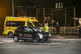 Maaltijdbezorgers met elkaar in botsing