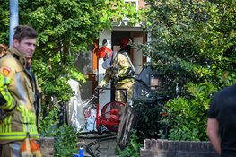 Brand door wasmachine in woning in Hilversum