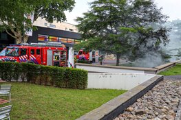 Brand in parkeergarage op Mediapark