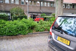 Auto ramt gevel van woning in Hilversum