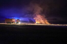 Brand aan de rand van Bussumerheide, mogelijk door vuurwerk