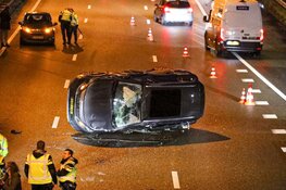 Uur vertraging door botsing met meerdere voertuigen op A1