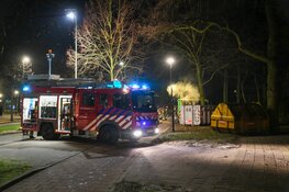 Container in brand bij Sint Vituskerk in Hilversum