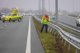 Aanrijding op A1 bij Naarden