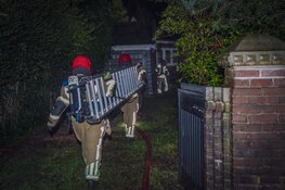 Brand in schuur door blikseminslag