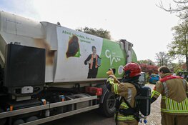 Brand in vuilniswagen in Blaricum