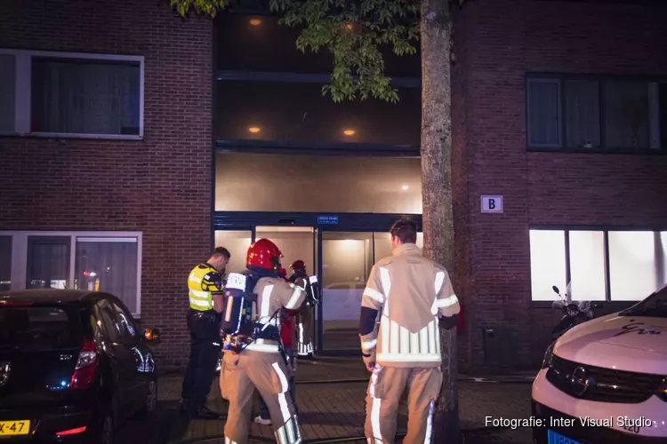 Brand in kelderboxruimte van complex in Hilversum