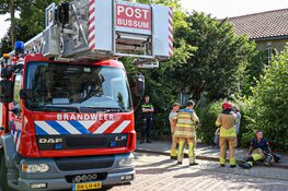 Melding van woningbrand in Bussum