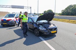 Ongeval op A6, veel file (Naarden)
