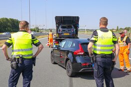 Ongeval op A6, veel file (Naarden)