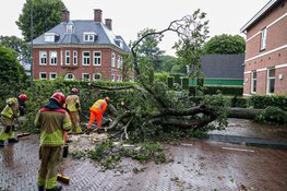 Naarderstraat in Laren in twee richtingen afgesloten na stormschade