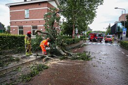 Naarderstraat in Laren in twee richtingen afgesloten na stormschade