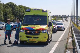 Botsing met zes voertuigen op A6 bij Naarden