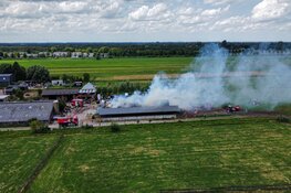 Brand bij agrarisch bedrijf in Loosdrecht