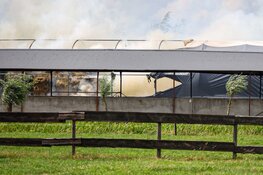 Brand bij agrarisch bedrijf in Loosdrecht