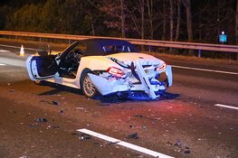Ernstig ongeval op A1, twee auto's gebotst richting Amsterdam