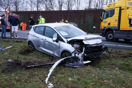 Ongeval met meerdere auto's bij Eemnes, A27 afgesloten
