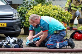 Brand in appartement in Bussum: hond uit woning gehaald