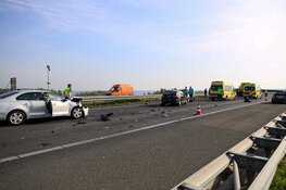 Kopstaartbotsing met meerdere voertuigen op A27 bij Blaricum