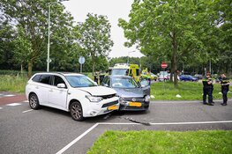 Aanrijding onderaan snelweg A1 bij Naarden