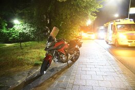 Motorrijder raakt gewond bij val