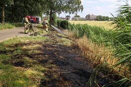 Buitenbrand in Naarden. Mogelijk brandstichting
