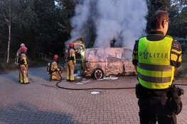 Bestelbus in brand in Hilversum