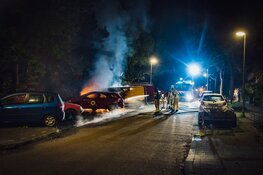 Voertuigen in brand in Bussum