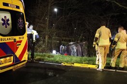Ernstig eenzijdig ongeval op afrit A1 bij Baarn