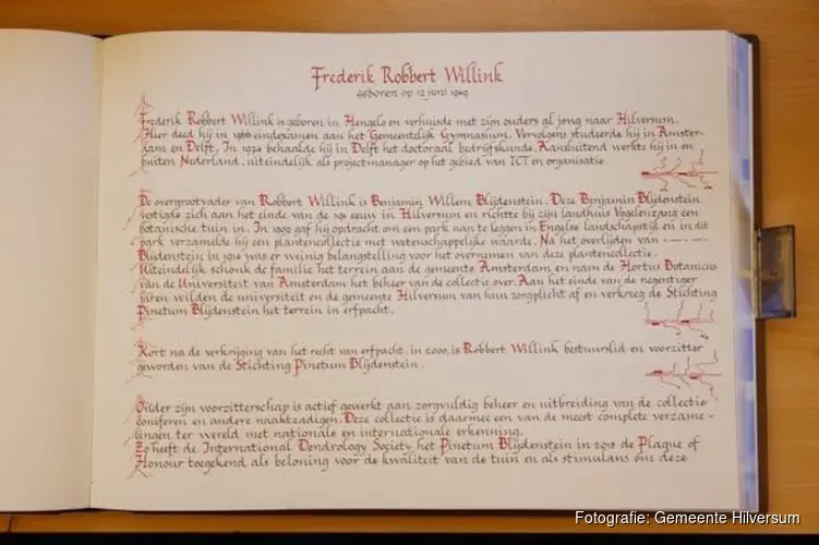 Frederik Robbert Willink bijschreven in Gulden Boek