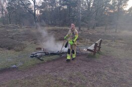 Brand op Fransche Kampheide in Bussum