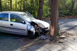 Auto botst tegen boom in Naarden