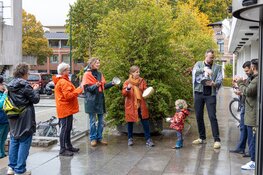Herrieprotest voor Gaza bij gemeentehuis in Bussum