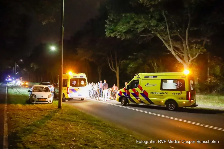 Ernstig ongeval in Laren, auto doorgereden na aanrijding