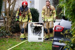 Droger op zolder van woning in brand in Bussum