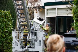 Droger op zolder van woning in brand in Bussum