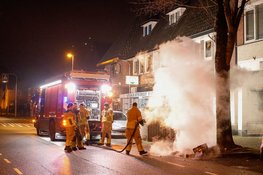 Buitenbrandje aan de Laarderweg in Bussum