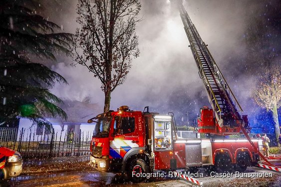 Uitslaande brand in vrijstaande woning Blaricum