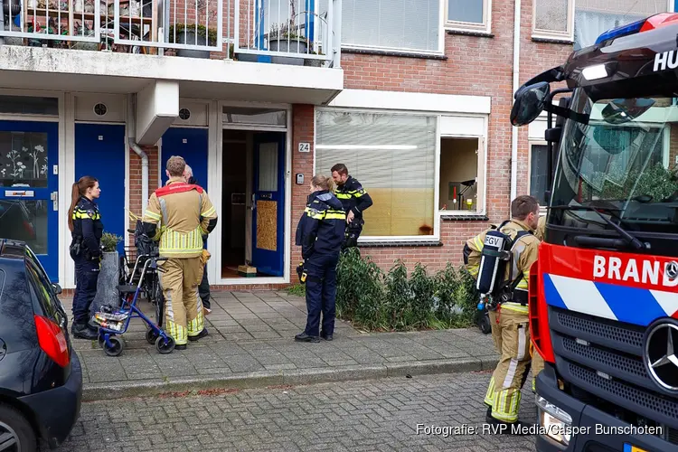 Weer brand in woning aan de Eek in Huizen