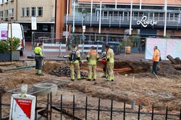 Plein afgesloten na gaslekkage tijdens werkzaamheden in Hilversum