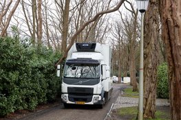Vrachtwagen botst tegen gevaarlijke hangende boom in Blaricum