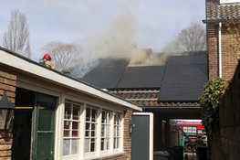 Fikse brand in aanbouw van woning in Bussum