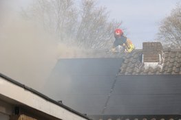 Fikse brand in aanbouw van woning in Bussum