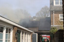 Fikse brand in aanbouw van woning in Bussum