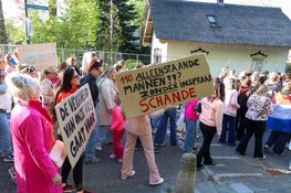 Grote opkomst bij demonstratie Loosdrecht