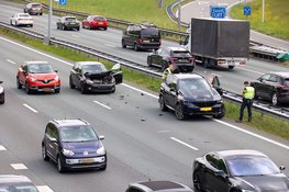 Flinke schade na botsing op A1