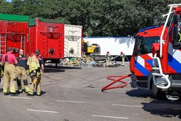 Brand ontstaan in container van vuilniswagen