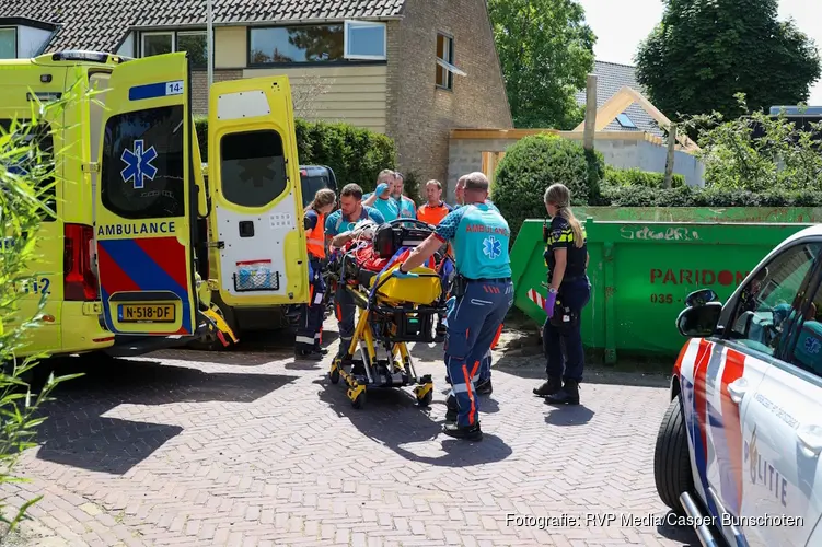 Man zwaargewond na ongeval op bouwplaats in Blaricum