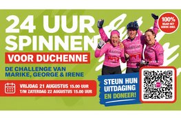 24 uur spinnen voor Duchenne bij Coronel Sports in Huizen