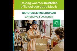 Zaterdag 3 oktober Nationale Kringloopdag bij Kringloop Kleurrijk